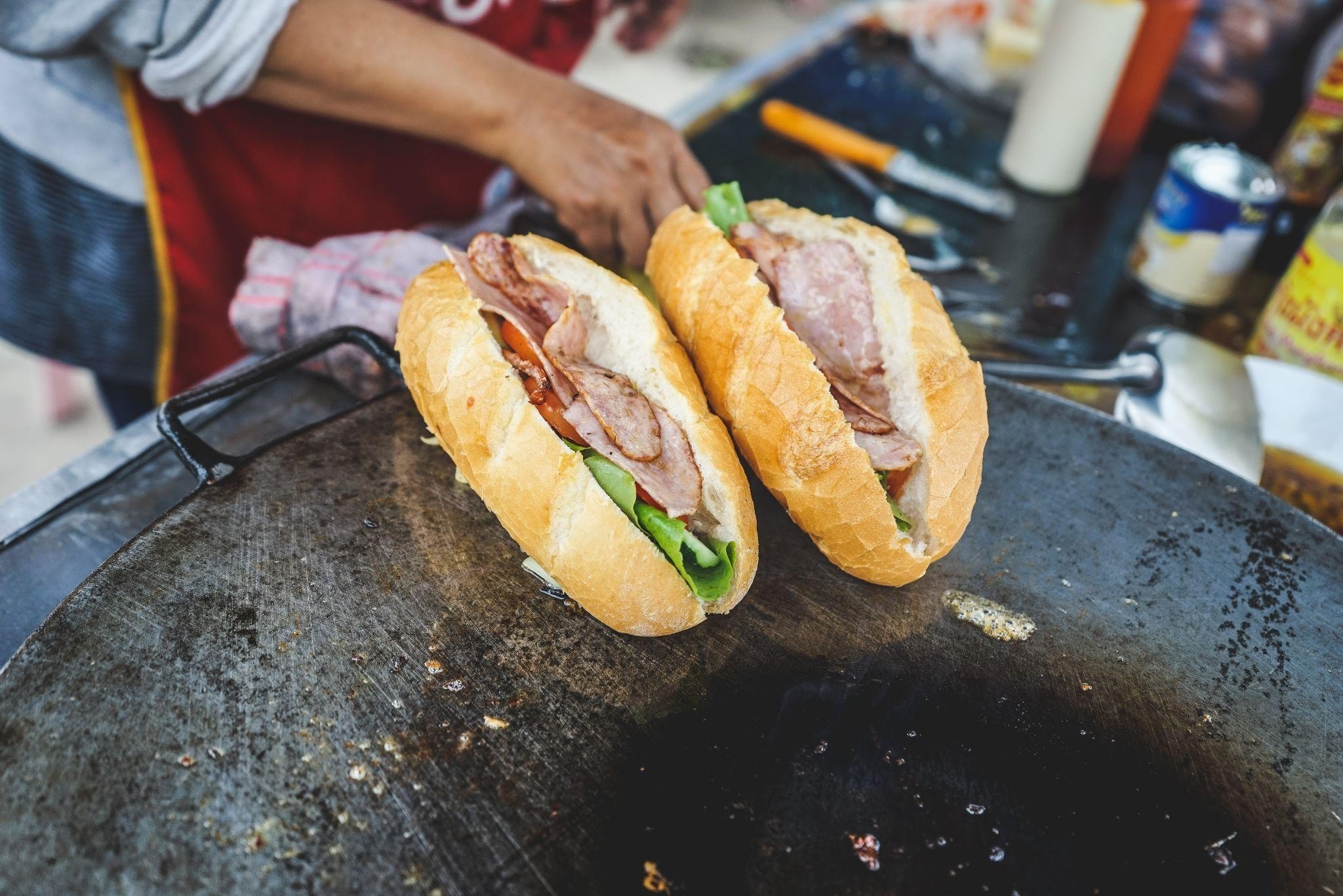 Vietnamese baguette sandwich